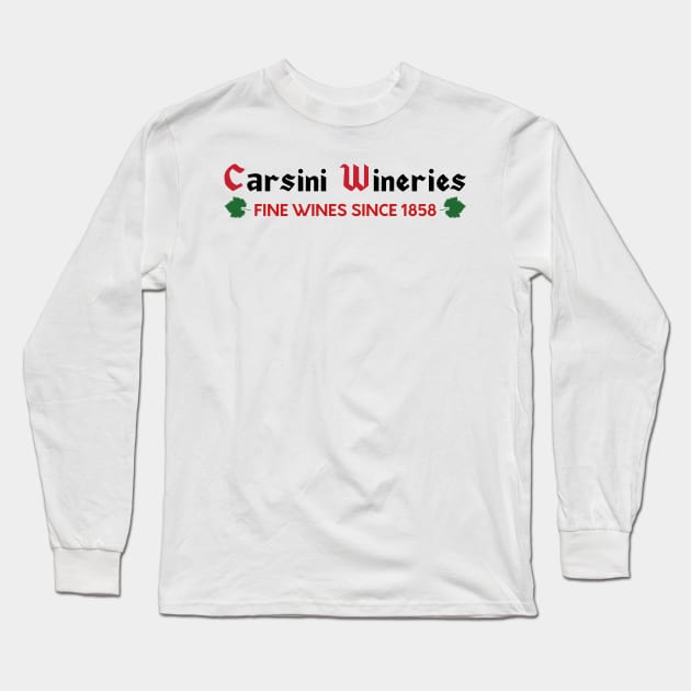 Columbo Carsini Wineries Long Sleeve T-Shirt by thecolumbophile